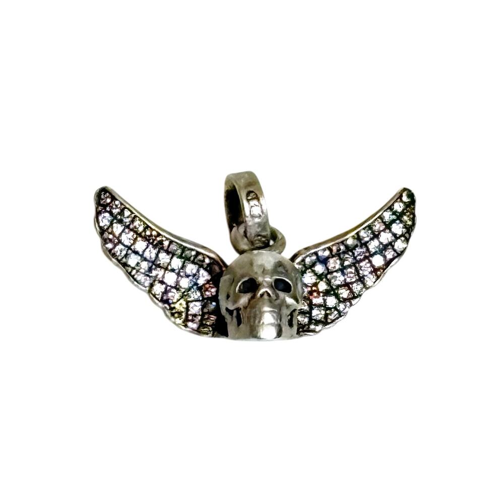 SOLD SOLD Chrome Hearts X Joe Foti Pave Diamond Winged Mahalia Skull Pendant - Picture 2 of 5